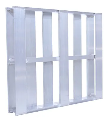 Vestil AP-4048 aluminum pallets & skid shown from an alternate angle