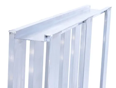 Vestil AP-4048 aluminum pallets & skid shown from an alternate angle