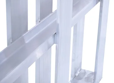 Vestil AP-4048 aluminum pallets & skid shown from an alternate angle