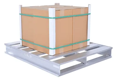 Vestil AP-4048 aluminum pallets & skid shown from an alternate angle