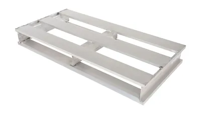 Vestil AP-4824 aluminum pallets & skid shown from an alternate angle