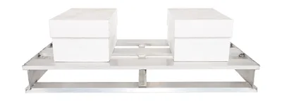 Vestil AP-4824 aluminum pallets & skid shown from an alternate angle