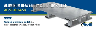 Vestil AP-ST-4024-SB aluminum pallets & skid feature highlights