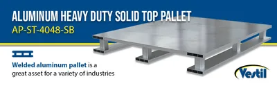 Vestil AP-ST-4048-SB aluminum pallets & skid feature highlights