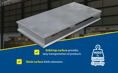 Vestil AP-ST-4248 aluminum pallets & skid feature highlights