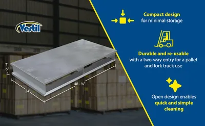 Vestil AP-ST-4248 aluminum pallets & skid feature highlights