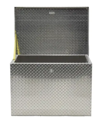Vestil APTS-2436 aluminum tread plate portable tool boxe shown from an alternate angle