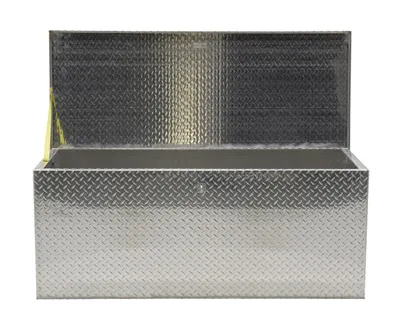 Vestil APTS-2460 aluminum tread plate portable tool boxe shown from an alternate angle