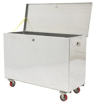 Vestil APTS-3660-C aluminum tread plate portable tool boxe shown from an alternate angle
