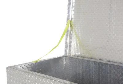 Vestil APTS-3660 aluminum tread plate portable tool boxe shown from an alternate angle