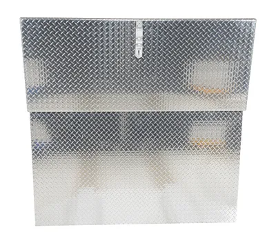 Vestil APTS-3660 aluminum tread plate portable tool boxe shown from an alternate angle