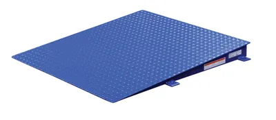 Vestil Steel Approach Ramp for Low Profile Scissor Table Ramp Option 39 In. x 39-1/2 In. x 3-1/4 In. 4000 Lb. Capacity Blue