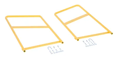 Vestil ASP-2-HR adjustable step-mate stand shown from an alternate angle