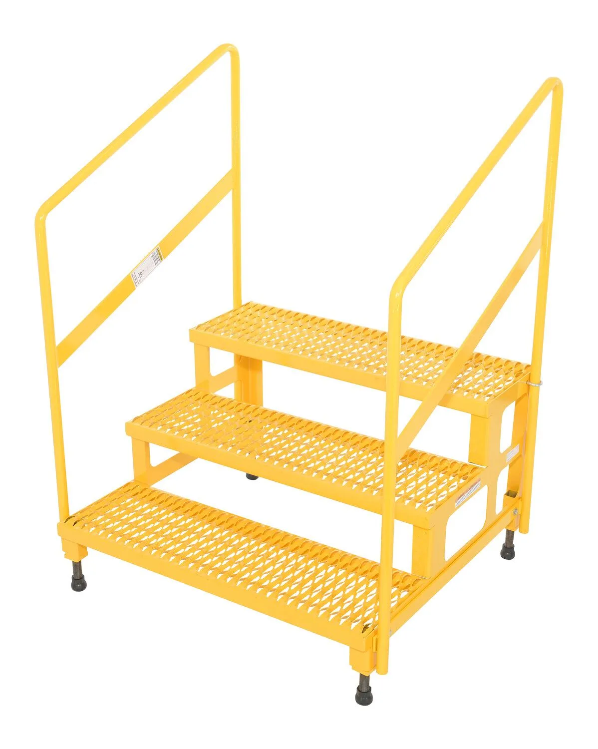 Vestil ASP-36-3-HR adjustable step stands with handrail
