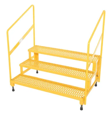 Vestil ASP-48-3-HR adjustable step stands with handrail