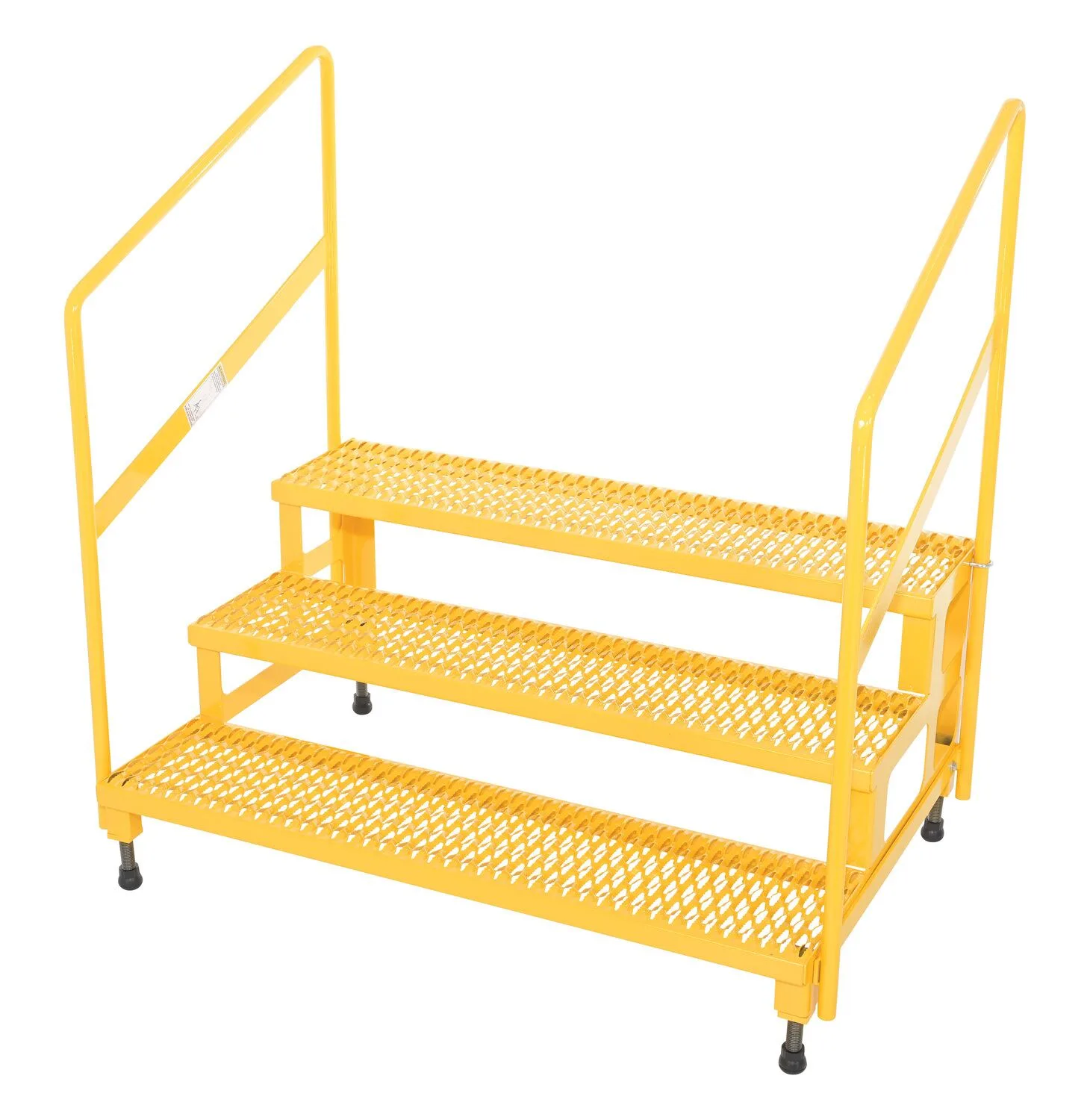 Vestil ASP-48-3-HR adjustable step stands with handrail