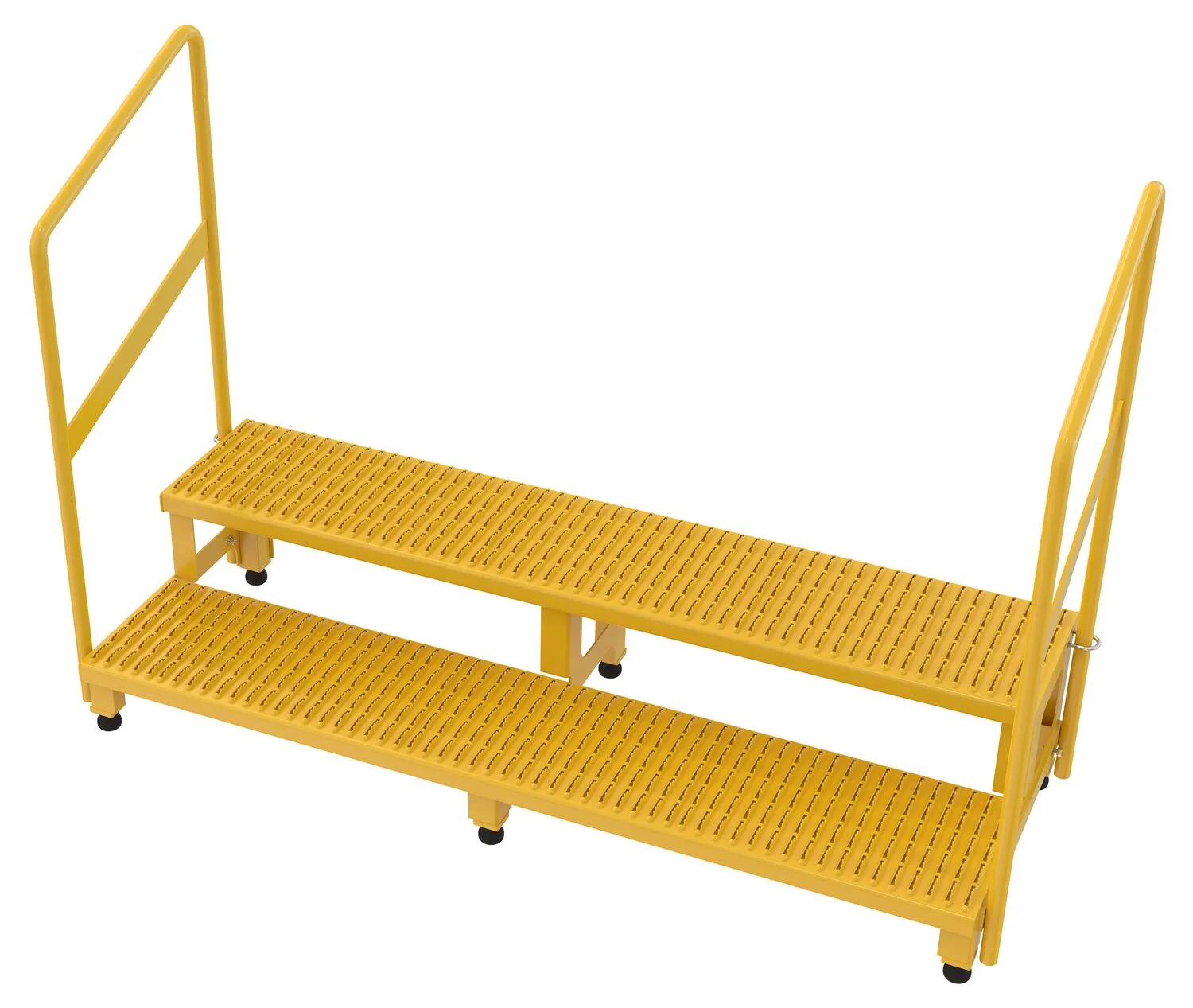 Vestil ASP-60-HR adjustable step stands with handrail