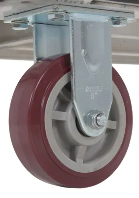 Vestil ATP-C-2448 heavy duty aluminum treadplate platform truck shown from an alternate angle
