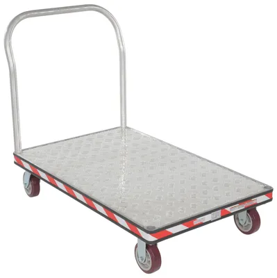 Vestil ATP-C-3048 heavy duty aluminum treadplate platform truck