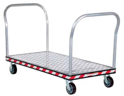 Vestil ATP-C-3060-2HDL heavy duty aluminum treadplate platform truck