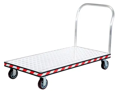 Vestil ATP-C-3060 heavy duty aluminum treadplate platform truck shown from an alternate angle