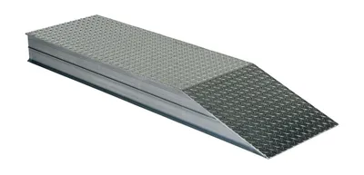 Vestil Aluminum Heavy Duty Wheel Riser 120 In. x 18 In. x 11-7/8 In. 30000 Lb. Capacity Silver