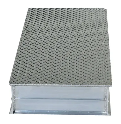 Vestil ATWR-18-6-60 aluminum wheel riser shown from an alternate angle