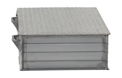 Vestil ATWR-24-10-60 aluminum wheel riser shown from an alternate angle