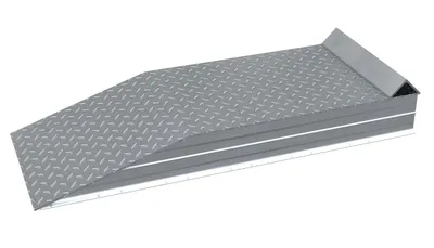 Vestil ATWR-ROG-24-10-114 aluminum wheel riser shown from an alternate angle
