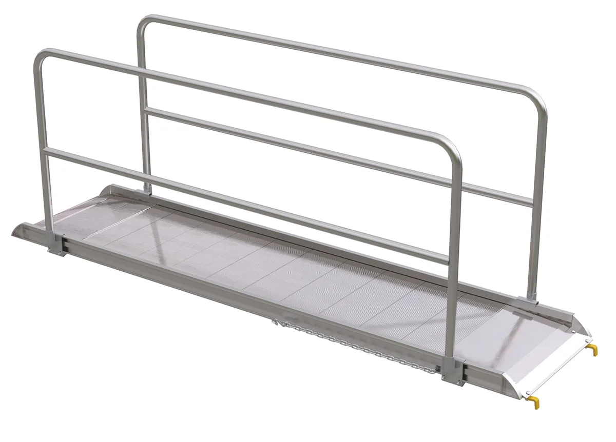 Vestil AWR-28-10B-HR aluminum walk ramp