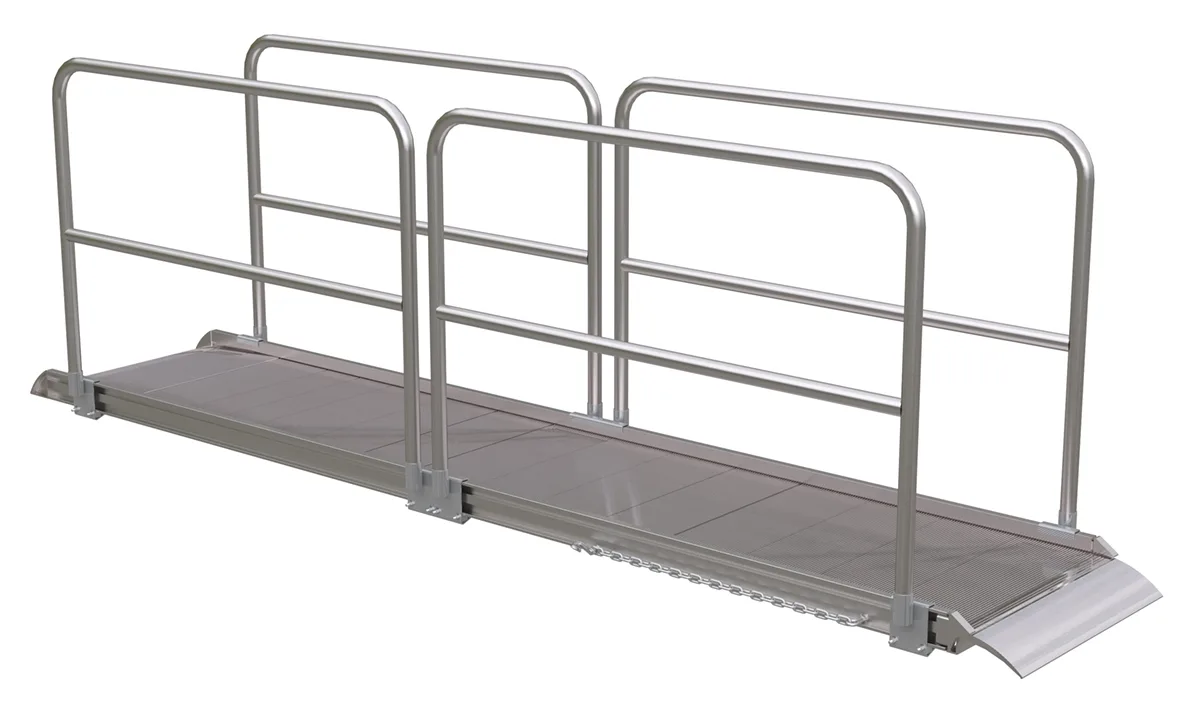 Vestil AWR-28-12A-HR aluminum walk ramp