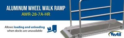 Vestil AWR-28-7A-HR aluminum walk ramp feature highlights