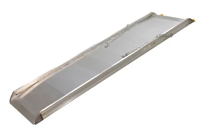 Vestil Aluminum Wheel Walk Ramp Steel Hook Style 111-3/16 In. x 28 In. 2500 Lb. Capacity Silver