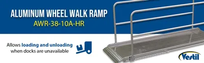 Vestil AWR-38-10A-HR aluminum walk ramp feature highlights