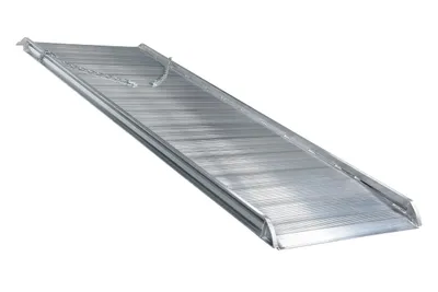 Vestil Aluminum Wheel Walk Ramp Overlapping Style 120 In. x 38 In. 2200 Lb. Capacity Silver