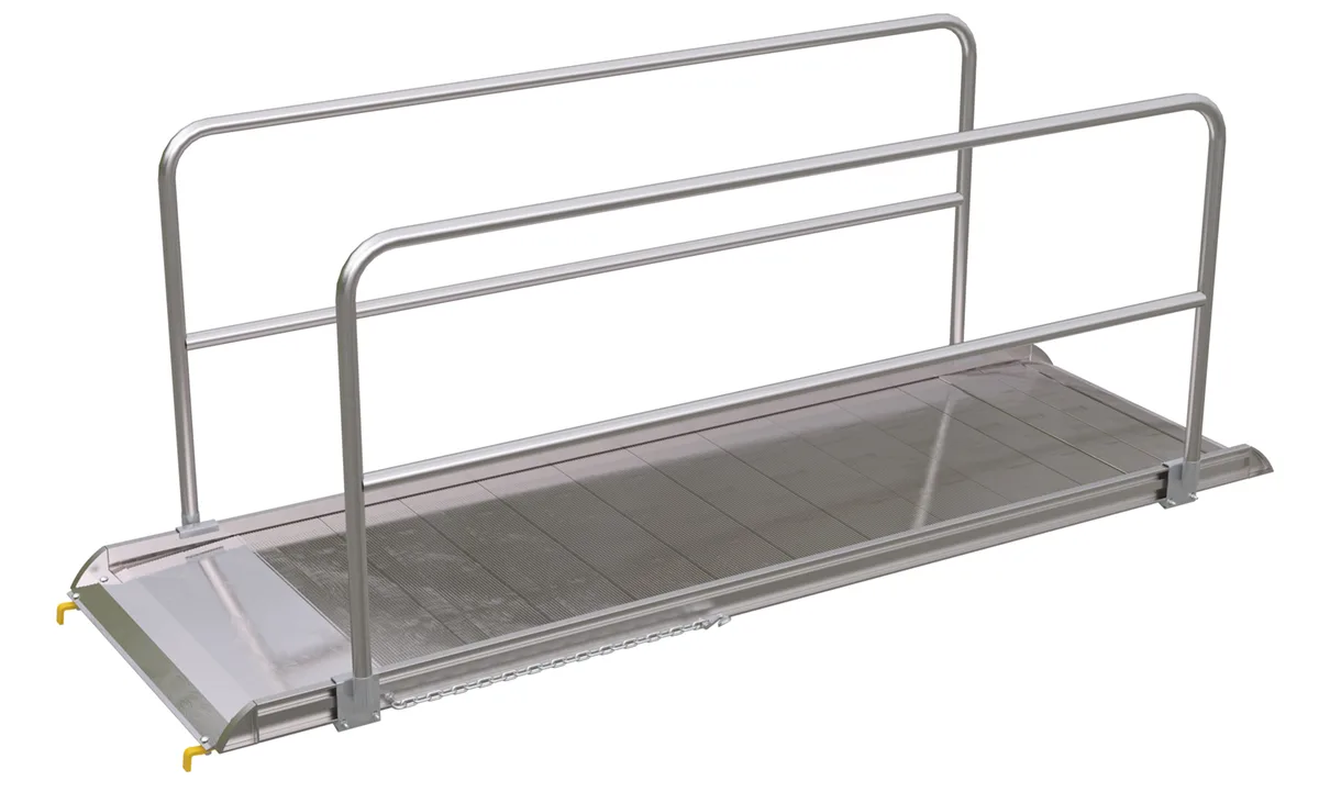 Vestil AWR-38-10B-HR aluminum walk ramp