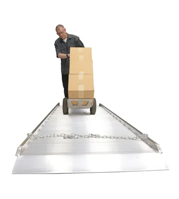 Vestil AWR-38-12A aluminum walk ramp shown from an alternate angle