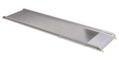 Vestil Aluminum Wheel Walk Ramp Steel Hook Style 146-5/16 In. x 38 In. 1900 Lb. Capacity Silver