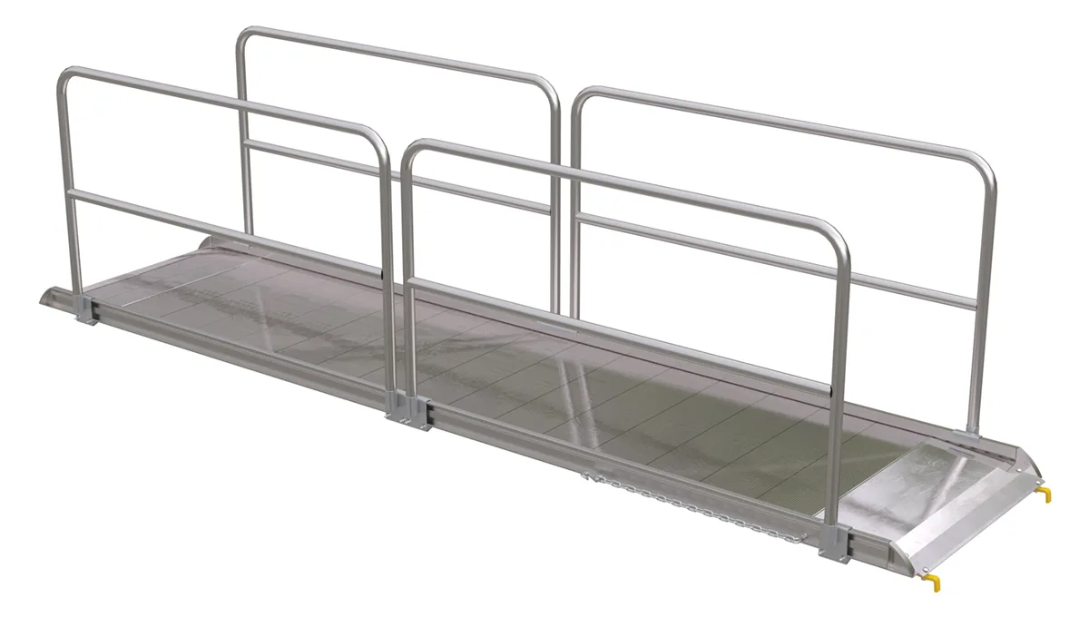Vestil AWR-38-14B-HR aluminum walk ramp
