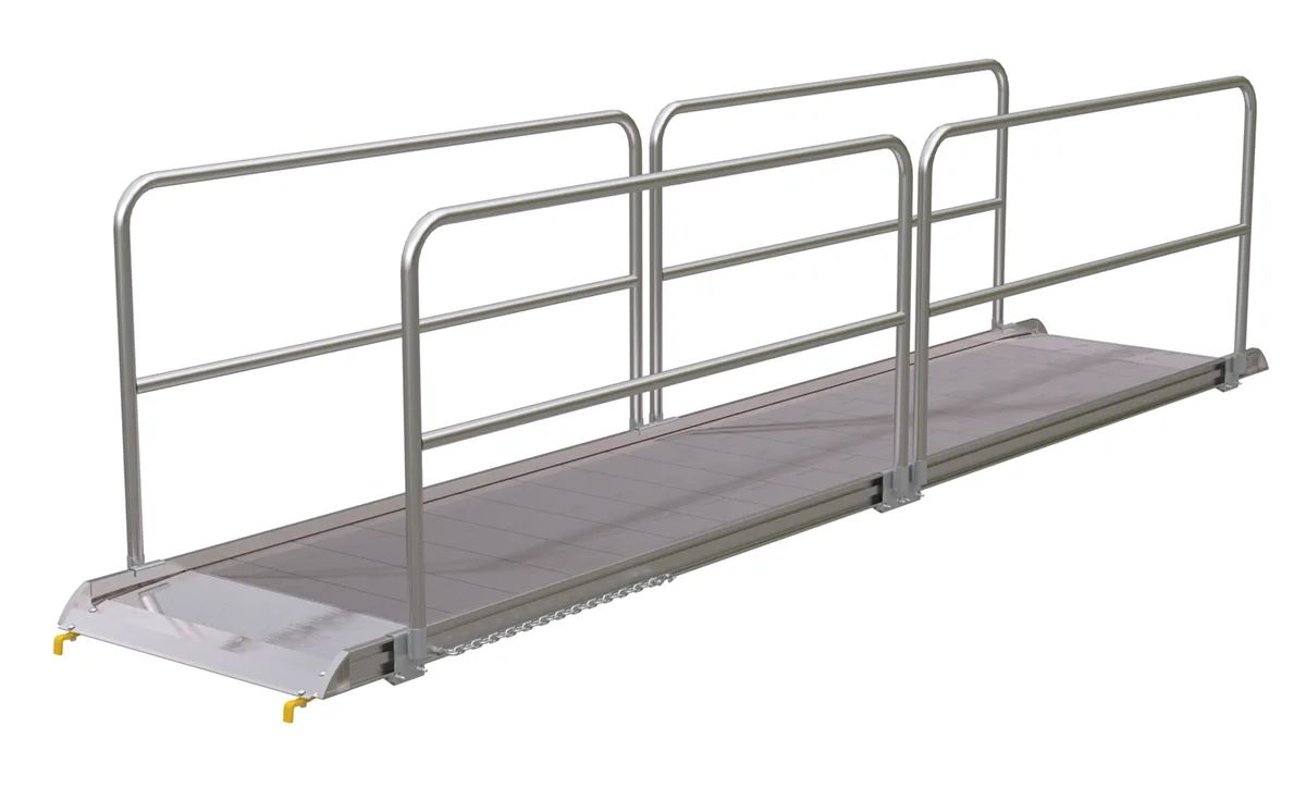 Vestil AWR-38-16B-HR aluminum walk ramp