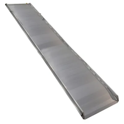Vestil Aluminum Wheel Walk Ramp Steel Hook Style 194-5/8 In. x 38 In. 1000 Lb. Capacity Silver