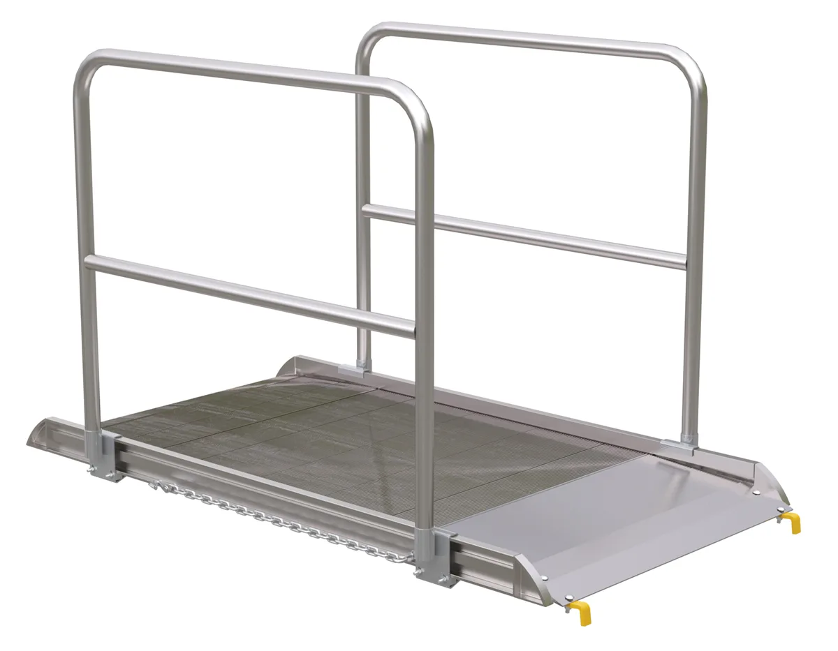Vestil AWR-38-6B-HR aluminum walk ramp