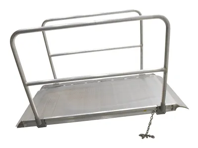 Vestil AWR-38-7A-HR aluminum walk ramp shown from an alternate angle