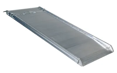Vestil Aluminum Wheel Walk Ramp Overlapping Style 84 In. x 38 In. 2800 Lb. Capacity Silver