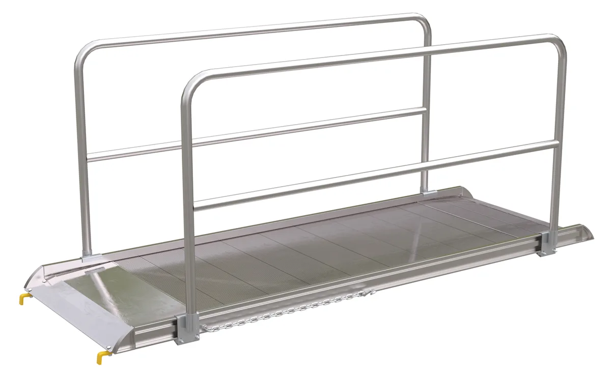 Vestil AWR-38-9B-HR aluminum walk ramp