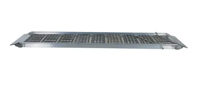 Vestil AWR-G-28-10A aluminum grip-strut walk ramp shown from an alternate angle