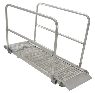 Vestil AWR-G-28-7A-HR aluminum grip-strut walk ramp
