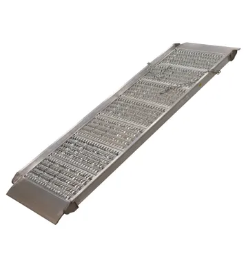 Vestil AWR-G-28-8A aluminum grip-strut walk ramp shown from an alternate angle
