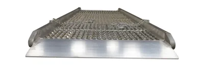 Vestil AWR-G-28-8A aluminum grip-strut walk ramp shown from an alternate angle