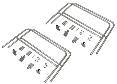 Vestil AWR-HR-14-RF aluminum walk ramp shown from an alternate angle
